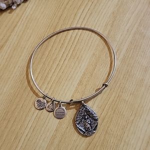 Alex & Ani gaurdian angle bracelet in silver